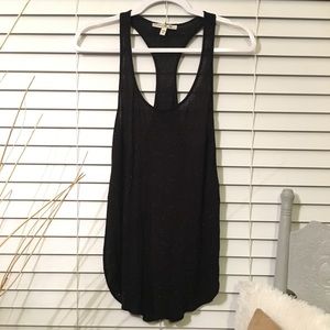 Express Black Speckled Tunic Tank